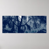 Wilg in blauw poster (Voorkant)