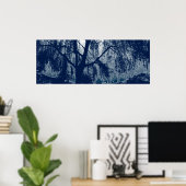 Wilg in blauw poster (Thuiskantoor)