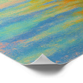 Wilg in het water - Pastel schilderstijl Natuur Ar Poster (Hoek)