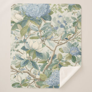 Wilg Little Magnolia Behang Bloemig Kust Sherpa Deken