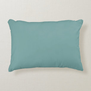 Wilg Teal Effenkleur Accent Kussen