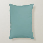 Wilg Teal Effenkleur Accent Kussen (Voorkant(Verticaal))
