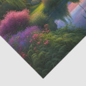 Wilgboom onder een Volle Maan N Sterrenhemel Zonso Tissuepapier (Detail)