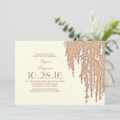 Wilgboomelegant vrijgezellenfeest in de openlucht kaart (Staand voorkant)