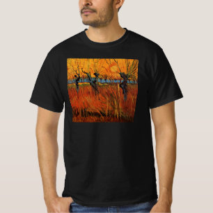 Wilgen bij zonsondergang door Vincent van Gogh T-shirt