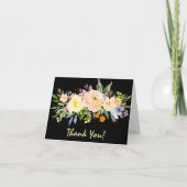 Wilgen en bloemen bedanken bedankkaart (Voorkant)