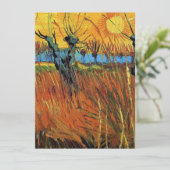 Wilgen op Sunset door Vincent van Gogh. (Staand voorkant)