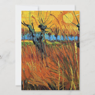 Wilgen op Sunset door Vincent van Gogh.
