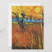 Wilgen op Sunset door Vincent van Gogh. (Achterkant)