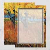 Wilgen op Sunset door Vincent van Gogh. (Voorkant / Achterkant)