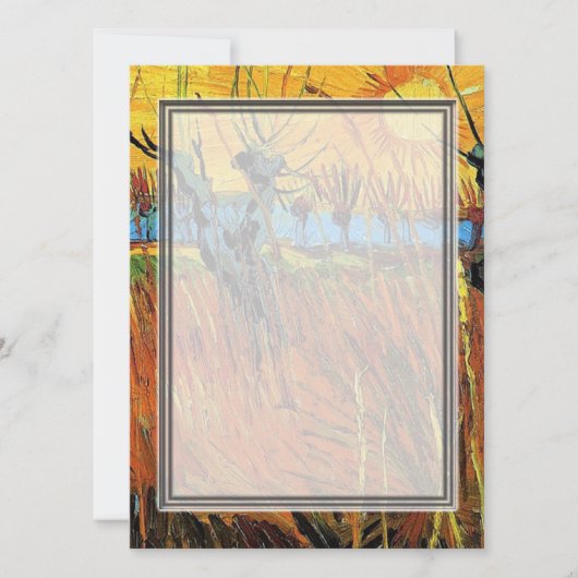 Wilgen op Sunset door Vincent van Gogh. (Voorkant)