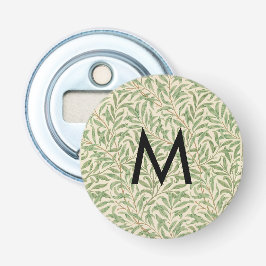 Wilgen Tak Botanische William Morris Monogram Button Flesopener