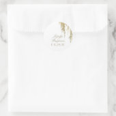 wilgenboom elegante bruiloft ronde sticker (Tas)