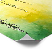 Wilgenboom Zachte botanische landschapsprint Poster (Hoek)