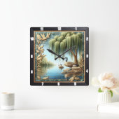 wilgengans vierkante klok (Huis)