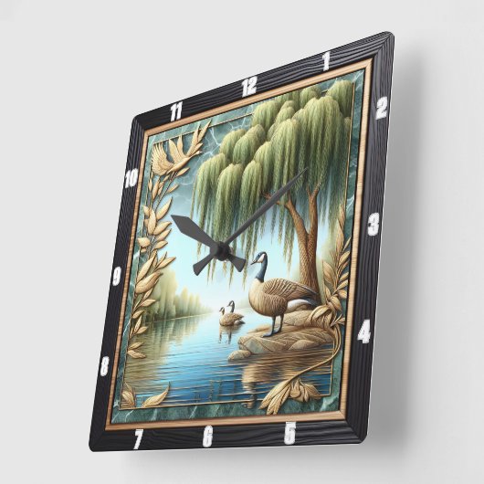 wilgengans vierkante klok (Hoek)