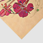 Wilgenroosje door Charles Mackintosh Tissuepapier (Detail)