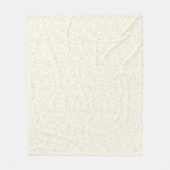 Wilgenwervel Silhouet - Geel Fleece Deken (Voorkant)