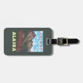 Wilgeroosje & Bergen - Valdez, Alaska Bagagelabel (Voorkant horizontaal)