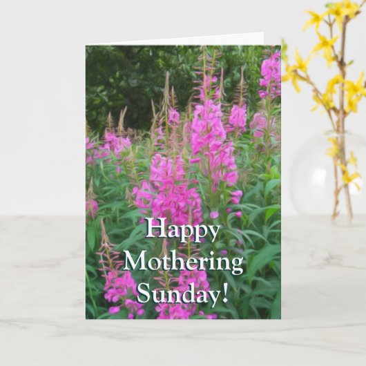 Wilgeroosje Kaart (Gele Bloem)