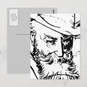 Wilhelm Busch Self Portret Briefkaart (Voorkant / Achterkant)