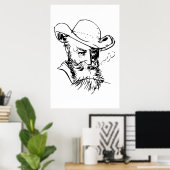 Wilhelm Busch Self Portret Poster (Thuiskantoor)