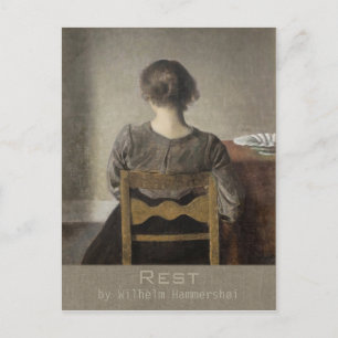 Wilhelm Hammershøi Rest CC0692 Briefkaart