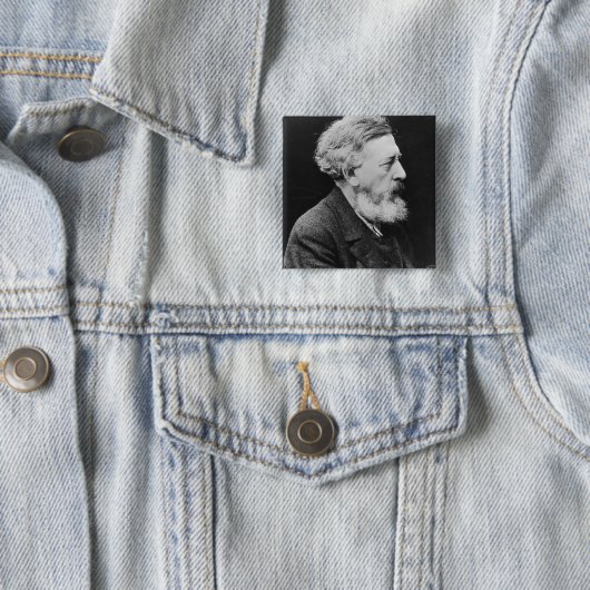 Wilhelm Liebknecht Vierkante Button 5,1 Cm (In situ)