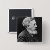 Wilhelm Liebknecht Vierkante Button 5,1 Cm (Voorkant /achterkant)