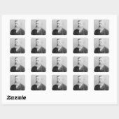 Wilhelm Liebknecht Vierkante Sticker (Vel)