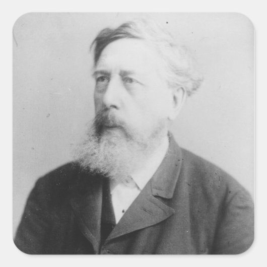 Wilhelm Liebknecht Vierkante Sticker (Voorkant)