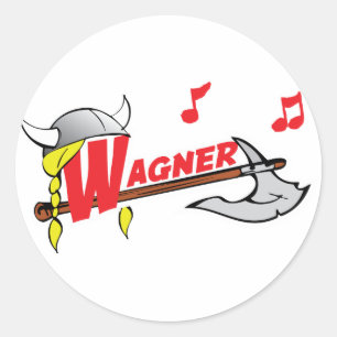 Wilhelm Ricahrd Wagner - Duitse componist Musician Ronde Sticker