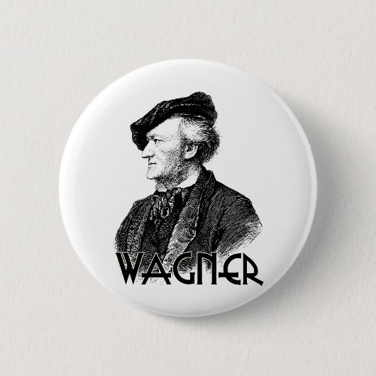 Wilhelm Richard Wagner Ronde Button 5,7 Cm (Voorkant)
