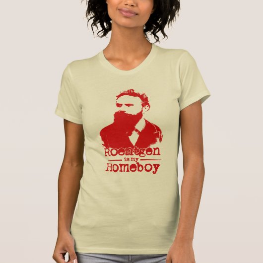 Wilhelm Rontgen is mijn homeboy T-shirt (Voorkant)