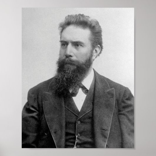 Wilhelm Rontgen Portrait Poster (Voorkant)