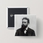Wilhelm Rontgen Vierkante Button 5,1 Cm (Voorkant /achterkant)