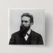 Wilhelm Rontgen Vierkante Button 5,1 Cm (Voorkant)