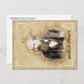 Wilhelm Steinitz, schaker Briefkaart (Voorkant / Achterkant)