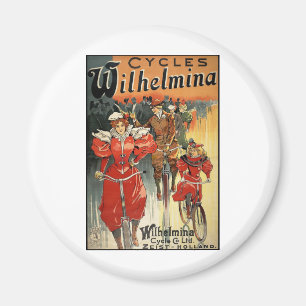 Wilhelmina Cycle & Co. Ltd. Zeist-Holland Magneet