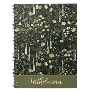 Wilhelmina Dark Daisy Floral Notitieboek
