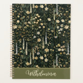 Wilhelmina Dark Daisy Floral Planner (Voorkant)