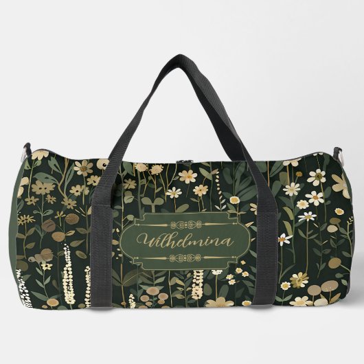 Wilhelmina Dark Daisy Floral Plunjezak (Voorkant)