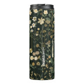 Wilhelmina Dark Daisy Floral Thermosbeker (Achterkant)