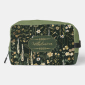 Wilhelmina Dark Daisy Floral Toilettasje (Achterkant)