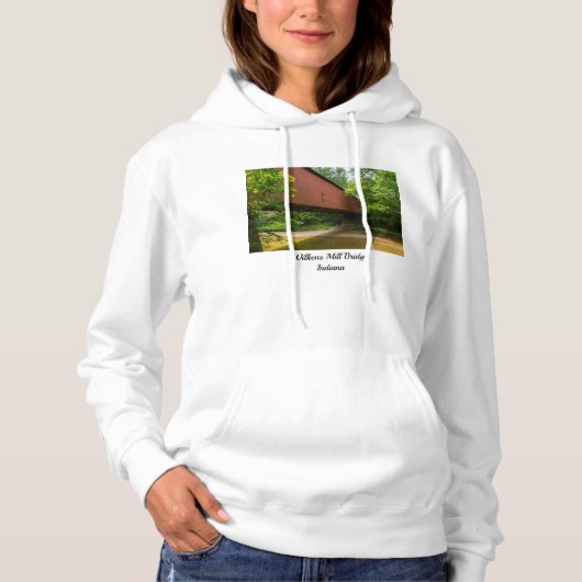Wilkens Mill Covered Bridge Hoodie (Voorkant)