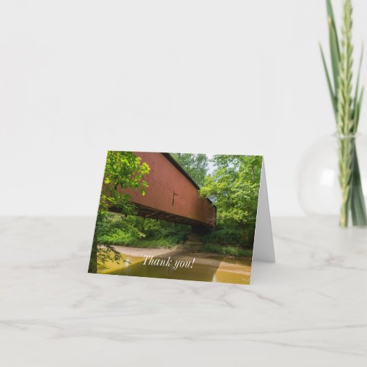 Wilkens Mill Overdekte brug Dank u kaart (Voorkant)