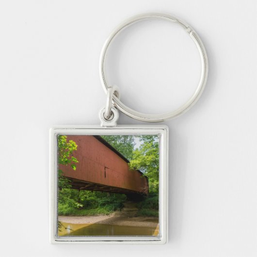 Wilkens Mill Overdekte Brug Sleutelhanger (Voorkant)