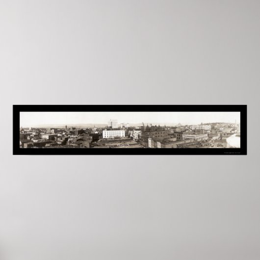 Wilkes-Barre Birdseye Foto 1921 Poster (Voorkant)