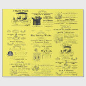 Wilkes-Barre Pennsylvania 1890 adverteren Cadeaupapier (Vlak)