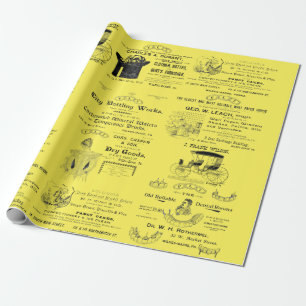 Wilkes-Barre Pennsylvania 1890 adverteren Cadeaupapier